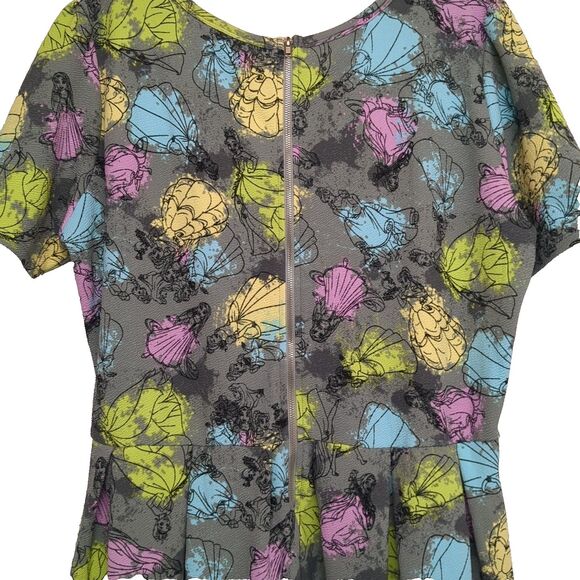 Lularoe Disney Princess Amelia Pastel Dress Cinderella Rapunzel Belle Size 3XL - Picture 8 of 10